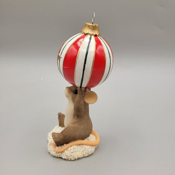 Charming Tails You Top Off The Season Figurine Christmas Early Introduction - Picture 2 of 7